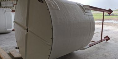 Reactor Tank fabricated from fibreglass